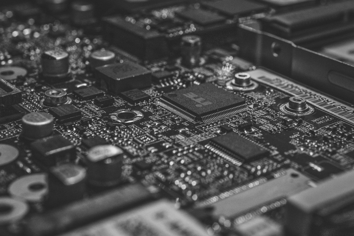 Circuit board representing digital security tooling